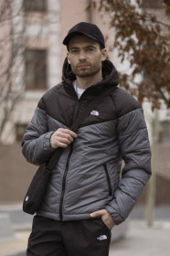 Куртки Куртки ^/--/^ Комплект мужской: куртка Active TNF черно-серая + штаны TNF черные. БАРСЕТКА TNF У ПОДАРУНОК! ^_^^^ Комплект чоловічої: куртка Active TNF чорно-сіра + штани TNF чорні. БАРСЕТКА TNF У ПОДАРУНОК! - фото фото фото