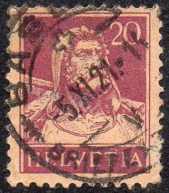 Швейцарія Швейцария ^/--/^ Швейцарія 1921 -Телль з арбалетом  (Гб) ^_^^^ Швейцария 1921 — Телль с арбалетом (Гб) - фото фото фото