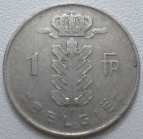 Бельгія Бельгия ^/--/^ Бельгія 1 франк 1960 року Belgie 42571 ^_^^^ Бельгия 1 франк 1960 года Belgie 42571 - фото фото фото