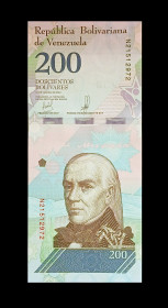 Венесуела Венесуэла ^/--/^ Венесуела 200 болівар 2018 рік, UNC - без обігу ^_^^^ Венесуэла 200 боливар 2018 год, UNC - без обращения - фото фото фото