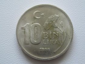 Туреччина Турция ^/--/^ Турция 10000 лир 1998 года 31697 ^_^^^ Туреччина 10000 лір 1998 року 31697 - фото фото фото
