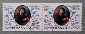 Історія та особистості История и личности ^/--/^ Польша 1973 г - Николай Коперник  (миниатюра Марчелло Баччарелли), гаш ^_^^^ Польща 1973 — Микола Коперник (мініатюра Марчелло Баччареллі), гаш - фото фото фото