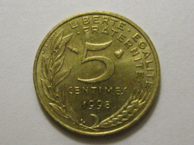 Франція Франция ^/--/^ Франция 5 сантимов 1998 года 3 /--/ П /--/ 939 ^_^^^ Франція 5 сантимів 1998 3 /--/ П /--/ 939 - фото фото фото