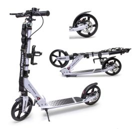 Самокати Самокаты ^/--/^ Самокат двухколесный Scale Sports SS-12 Белый Дисковый тормоз Led-фонарик (1111449399) ^_^^^ Самокат двоколісний Scale Sports SS-12 Білий Дисковий гальмо Led-фонарик (1111449399) - фото фото фото