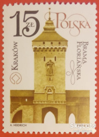 Польща Польша ^/--/^ Польша 1988 архитектура Краков Mi 3140 MNH 6-й выпуск ^_^^^ Польща 1988 архітектура Краків Mi 3140 MNH 6-й випуск - фото фото фото