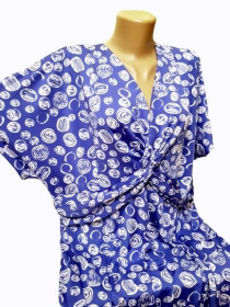 Сукні Платья ^/--/^ 3 /--/ XL-5 /--/ XL Длинное платье Essential, принт абстрактный горох, платье с драпировками, большой размер, Шри Ланка ^_^^^ Довга сукня Essential, принт абстрактний горох, сукня з драпіровками, великий розмір, Шрі Ланка - фото фото фото