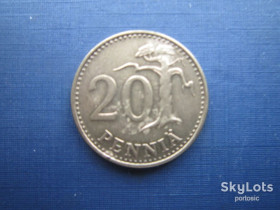 Фінляндія Финляндия ^/--/^ Монета 20 пенни Финляндия 1974 ^_^^^ Монета 20 пенні Фінляндія 1974 - фото фото фото