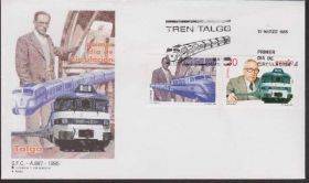 Іспанія Испания ^/--/^ Испания 1995 ЖЕЛЕЗНАЯ ДОРОГА ПОЕЗД TALGO ЛОКОМОТИВ ВАГОНЫ СОСТАВ ТРАНСПОРТ КПД Mi.3205-3206 ^_^^^ Іспанія 1995 Залізна дорога поїзд TALGO ЛОКОМОТИВ ВАГОНИ СОСТАВ ТРАНСПОРТ КПД Mi.3205-3206 - фото фото фото