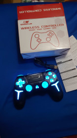 Джойстики Джойстики ^/--/^ Джойстик Dualshock /--/ 4 Sony Ps /--/ 4 Ps /--/ 3 Pc IOS Android Bluetooth Новый ^_^^^ Геймпад Dualshock /--/ 4 Bluetooth для PS /--/ 4/PS /--/ 3/ПК/Android (800 /--/ мАч, Вібро, Сенсор, Підсвічування Gaminja Новий) - фото фото фото