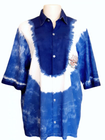 Сорочки Рубашки ^/--/^ L-2 /--/ XL Рубашка мужская Srilanka, Пог-64 см, летняя рубашка унисекс из хлопка, гавайка, Шри-ланка ^_^^^ L-2 /--/ XL Сорочка чоловіча Srilanka, Пог-64 см, літня сорочка унісекс з бавовни, гавайка, Шрі-ланка - фото фото фото
