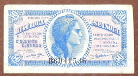Іспанія Испания ^/--/^ Испания Іспанія 50 сантимов 1937 ^_^^^ Испания 50 сантимов 1937 - фото фото фото