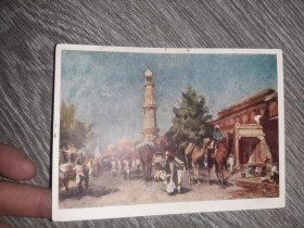 СРСР СССР ^/--/^ Открытка СССР На улице древнего города Джайпура  1955 /--/ г. ^_^^^ На вулиці стародавнього міста Джайпура 1955 /--/ р. - фото фото фото