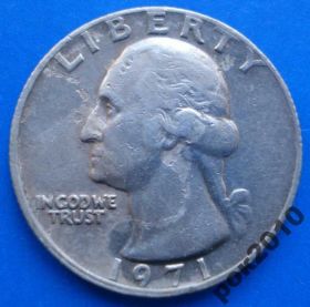 Обігові Обиходные ^/--/^ 25 центов 1971 года США ^_^^^ 25 центів 1971 року США - фото фото фото