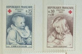 Франція Франция ^/--/^ Франция 1965 искусство живопись Ренуар Mi 1532-1533 MNH ^_^^^ Франція 1965 мистецтво живопис Ренуар Mi 1532-1533 MNH - фото фото фото