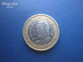 Іспанія Испания ^/--/^ Монета 1 євро Іспанія 2011 ^_^^^ Монета 1 евро Испания 2011 - фото фото фото