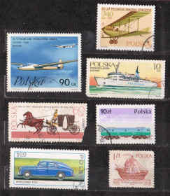 Транспорт Транспорт ^/--/^ ТРАНСПОРТ= збірний лот = ПОЛЬЩА = гаш. = 7 шт. + ^_^^^ ТРАНСПОРТ = сборный лот = ПОЛЬША = гаш. = 7 шт. + + - фото фото фото