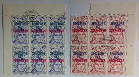 Чехословаччина Чехословакия ^/--/^ Чехословакия 1978 Совместный космический полет СССР-Чехословакия, шестиблоки, надпечатки, гашеные  (КЦ=14,5 евро) ^_^^^ Чехословаччина 1978 Спільний космічний політ СРСР-Чехословаччина, шестиблоки, надпечатки, гашені (КЦ = 14,5 євро) - фото фото фото