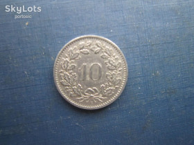 Швейцарія Швейцария ^/--/^ Монета 10 рапен Швейцарія 1969 ^_^^^ Монета 10 рапен Швейцария 1969 - фото фото фото