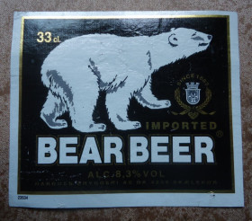 Етикетки Этикетки ^/--/^ Пивные этикетки  Bear Beer  Дания ^_^^^ Пивні етикетки Bear Beer Данія - фото фото фото