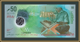Інші Другие ^/--/^ Мальдивские о-ва  (Мальдивы) 50 руфий 2022 P-28  (28 /--/ b) UNC ^_^^^ Мальдівські о-ви (Мальдіви) 50 руфій 2022 P-28 (28 /--/ b) UNC - фото фото фото