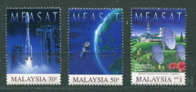 Освоєння космосу Освоение космоса ^/--/^ Малайзия Malaysia 1996 Mi 589-591 MEASAT, first Malay satellite MNH ^_^^^ Малайзія Malaysia 1996 Mi 589-591 MEASAT, first Malay satellite MNH - фото фото фото