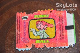 Вкладиші від жуйок Вкладыши от жвачек ^/--/^ вкладыш этикетка жевательной резинки OK  ( Bubble Ball ) ^_^^^ Внесок етикетка жувальної гумки OK (Bubble Ball) - фото фото фото