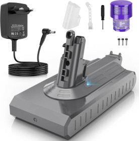 Пилососи Пылесосы ^/--/^ Аккумулятор ASUNCELL 3900 /--/ mAh V /--/ 11 для Dyson (вкручивающийся тип) с зарядным устройством ^_^^^ Акумулятор ASUNCELL 3900 /--/ mAh V /--/ 11 для Dyson (вкручується тип) з зарядним пристроєм - фото фото фото