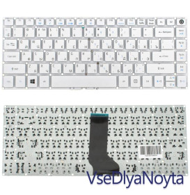 Клавіатури Клавиатуры ^/--/^ Клавиатура для ноутбука ACER (AS: E /--/ 5-422, E /--/ 5-473) rus, white, без фрейма ^_^^^ Клавіатура для ноутбука ACER (AS: E /--/ 5-422, E /--/ 5-473) rus, white, без фрейму - фото фото фото