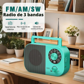 Радіоприймачі Радиоприемники ^/--/^ Портативний радіоприймач Tendak AM ​​FM SW, короткохвильовий радіоприймач з динаміком, транзисторною антеною, роз&amp;apos;ємом для навушників та великою ручкою налаштування, працює від батарейок або розетки *79892 ^_^^^ Портативный радиоприемник Tendak AM FM SW, коротковолновой радиоприемник с динамиком, транзисторной антенной, разъёмом для наушников и большой ручкой настройки, работает от батареек или розетки *79892 - фото фото фото