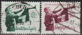 Третій Рейх (-) Третий Рейх (-) ^/--/^ 1935 - Рейх - Гітлер-югенд Mi.584-85 X  _7.0 € ^_^^^ 1935 - Рейх - Гитлер-югенд Mi.584-85 X _7.0 € - фото фото фото