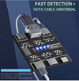 Тестери, мультиметри Тестеры, мультиметры ^/--/^ PiBOX India DT /--/ 3 Professional Cable Tester Board - Тестова карта для ліній передачі даних 5-в-1 USB Type-C/Lightning/Micro - Універсальний діагностичний інструмент для заряджання та передачі данихПрофесійна плата для тестування кабелів PiBOX India DT /--/ 3 - 5- - фото фото фото