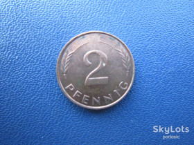 НДР, ФРН ГДР, ФРГ ^/--/^ Монета 2 пфеніги Німеччина ФРН 1991 F ^_^^^ Монета 2 пфенниги Германия ФРГ 1991 F - фото фото фото