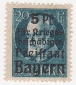 Німецька імперія (-) Германская империя (-) ^/--/^ Германия   (Бавария) 1919 г. № 175 * ^_^^^ Німеччина (Баварія) 1919 р. No 175* - фото фото фото