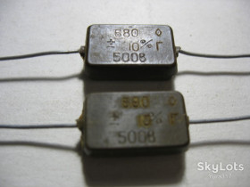 Конденсатори Конденсаторы ^/--/^ Конденсатор КСО-2 680 /--/ пф 500 /--/ в ^_^^^ Конденсатор КСВ-2 680 /--/ пф 500 /--/ в - фото фото фото