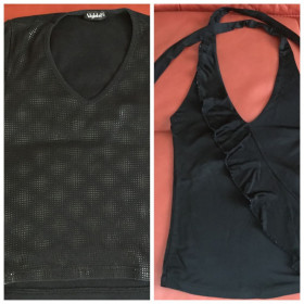 Топи Топы ^/--/^ Набор чёрных топов, H&amp;M, р.XS ^_^^^ Набір чорних топів, H&amp;M, р.XS - фото фото фото