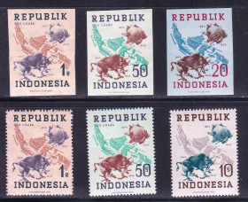 Фауна Фауна ^/--/^ NM Исп. Индонезия 1949 г  MNH - зуб + б/з ^_^^^ NM Ісп. 1949 MNH - зуб + б/з - фото фото фото
