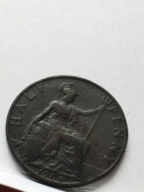 Едуард VII (-) Эдуард VII (-) ^/--/^ Велика Британія ½ пенні, 1906 р. Едуард VII ^_^^^ Великобритания 1⁄2 пенни, 1906 г. Эдуард VII - фото фото фото