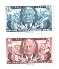 Малі Держави Європи Малые Государства Европы ^/--/^ ZM  ГДР  1954 г   MNH полная серия ^_^^^ ZM НДР 1954 MNH повна серія - фото фото фото
