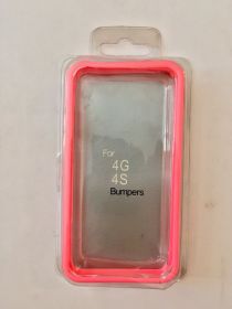 Чохли, бампера Чехлы, бампера ^/--/^ Чехол Бампер Plastic iPhone 4/4 /--/ S Розовый ^_^^^ Чехол Бампер Plastic iPhone 4/4 /--/ S Рожевий - фото фото фото