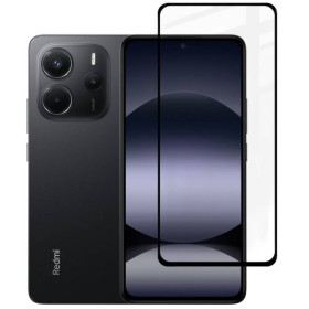 Чохли, бампера Чехлы, бампера ^/--/^ Захисне скло Fiji Premium для Xiaomi Redmi Note 14 повне проклеювання Anti-Static чорний ^_^^^ Защитное стекло Fiji Premium для Xiaomi Redmi Note 14 полное проклеивание Anti-Static черный - фото фото фото
