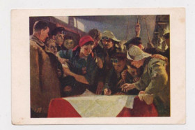 СРСР СССР ^/--/^ МОСКВА, КРЕМЛЬ, ТОВАРИЩУ СТАЛИНУ  худ. МАЛАЕВ  1950 г.  п/п  тираж 20 тыс.  ^_^^^ Москва, Кремль, ТОВАРИЩУ СТАЛІНУ худ. МАЛАЄВ 1950 р. п/п тираж 20 тис. - фото фото фото