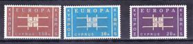 Малі Держави Європи Малые Государства Европы ^/--/^ Кипр  1963 г  MNH  - ЕВРОПА  СЕПТ /  EUROPA  CEPT - ^_^^^ Кіпр 1963 MNH - ЄВРОПА СЕПТ / EUROPA CEPT - фото фото фото