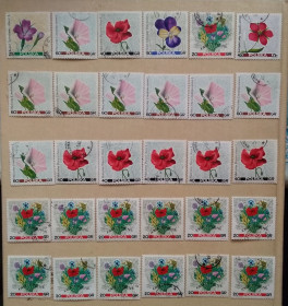 Флора Флора ^/--/^ Польша 1967 г - полевые цветы,  гаш ^_^^^ Польща 1967 р - польові квіти, 29 шт (див.фото) - фото фото фото