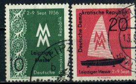 НДР, ФРН ГДР, ФРГ ^/--/^ ГДР. Лейпцигская ярмарка  (серия) 1956 г. ^_^^^ НДР. Виставка (серія) 1956 - фото фото фото