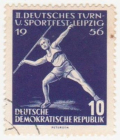 НДР, ФРН ГДР, ФРГ ^/--/^ ГДР 1956  г. № 277 гашеная ^_^^^ НДР 1956 р. No 277 гашена - фото фото фото