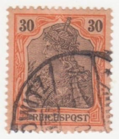 Веймарська республіка Веймарская республика ^/--/^ Германия  ( империя) 1900 г. №  59 гашеная ^_^^^ Німеччина (Імперія) 1900 р. No 59 гашена - фото фото фото