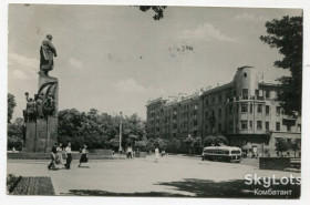 Україна Украина ^/--/^ Відкритий лист-фото 1956, Харків, пам&amp;quot;ятник Т. Шевченко ^_^^^ Открытое письмо-фото 1956, Харьков, памятник Т. Шевченко - фото фото фото