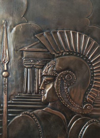 Картини, Гравюри, Живопис та Графіка Картины, Гравюры, Живопись и Графика ^/--/^ Винтажная картина ВОИН древнего мира Медная чеканка СССР mk /--/ 175 ^_^^^ Кінтажна картина ВОЇН стародавнього світу Мідна карбування СРСР mk /--/ 175 - фото фото фото