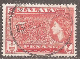 Малайзія Малайзия ^/--/^ Бр.Малайя      (Пенанг) 1957 Sc.46 гаш. ^_^^^ Бр.Малайя (Пенанг) 1957 Sc.46 гаш. - фото фото фото