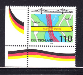 НДР, ФРН ГДР, ФРГ ^/--/^ Германия  ФРГ  1998 г  MNH  - мост ^_^^^ Німеччина ФРН 1998 р MNH - міст - фото фото фото